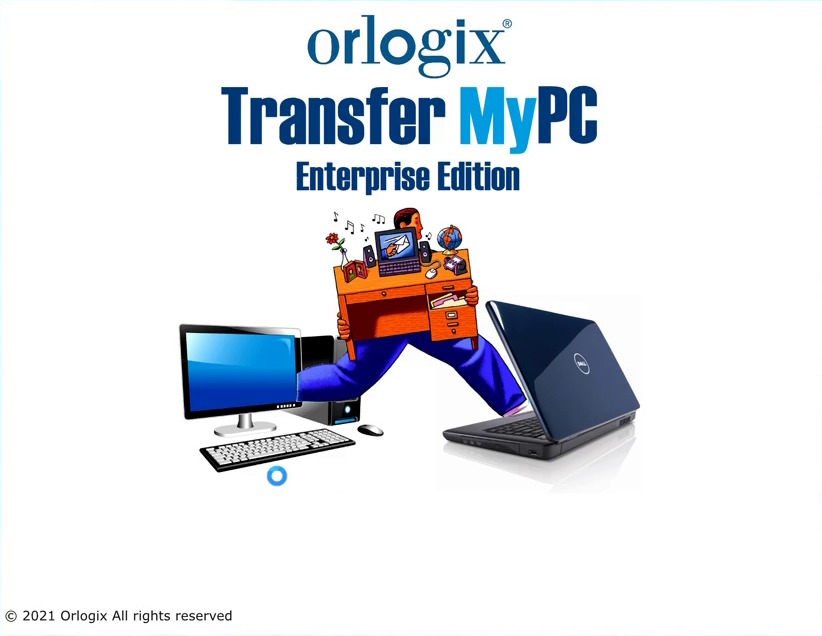 screen-capture of Transfer MyPC 'spash' screen when starting Transfer MyPC Enterprise application