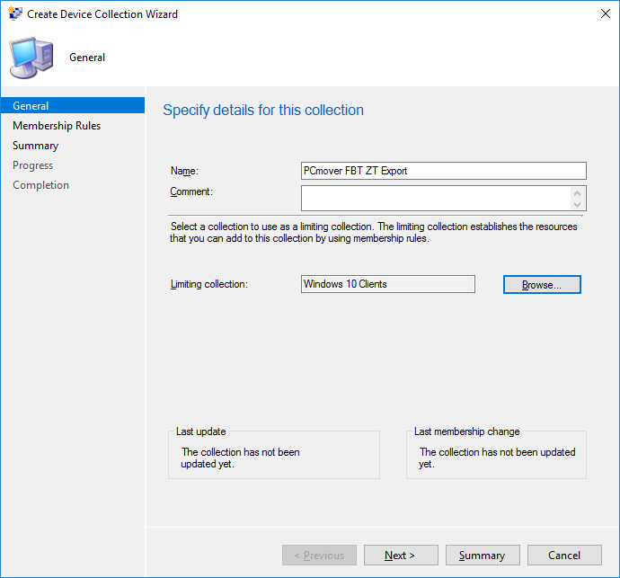 screen-capture of Microsoft's SCCM tool