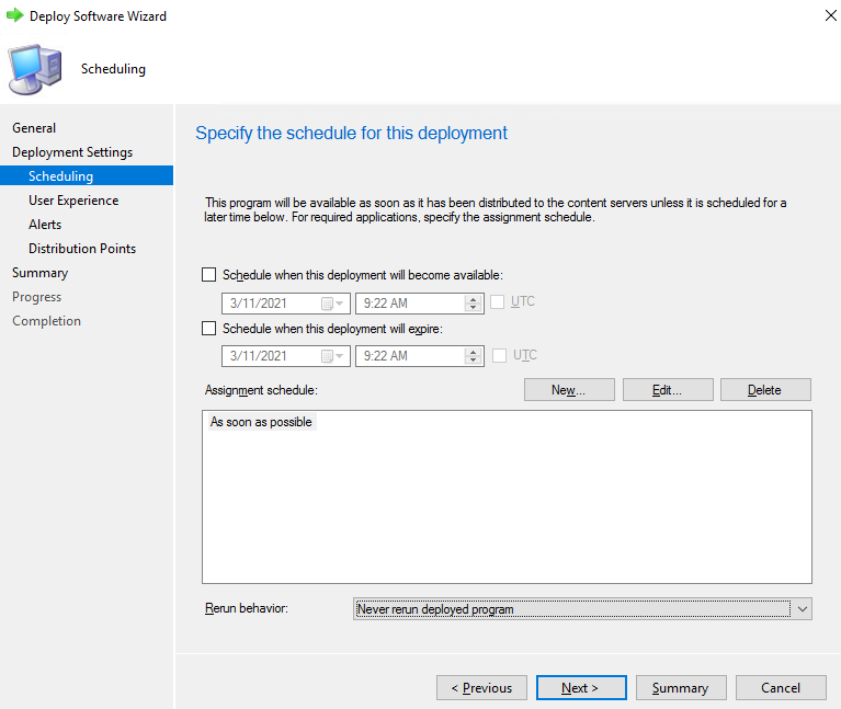 screen-capture of Microsoft's SCCM 'deploy software' wizard