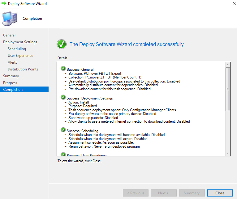 screen-capture of Microsoft's SCCM 'deploy software' wizard